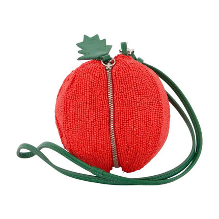 Campari Beaded Handtasche - Staud - Synthetik - Rot