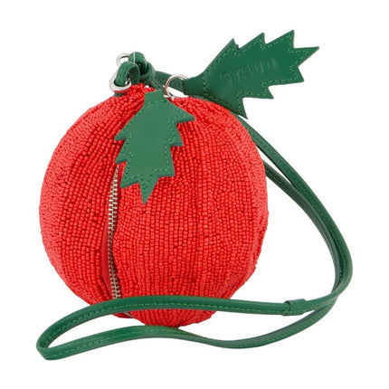 Campari Beaded Handtasche - Staud - Synthetik - Rot