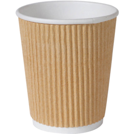 Triple Wall Thermobecher 240 ml, PAP/PLA  Braun PAP/PLA | Packung (25 Stück)