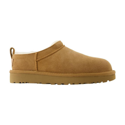 Klassische Micro Stiefeletten - UGG - Leder - Braun