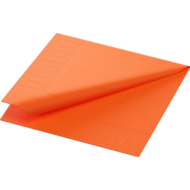 Zellt.-Servietten 24x24 cm, 3-lagig, orange - 250 Stück | Packung (250 Servietten)