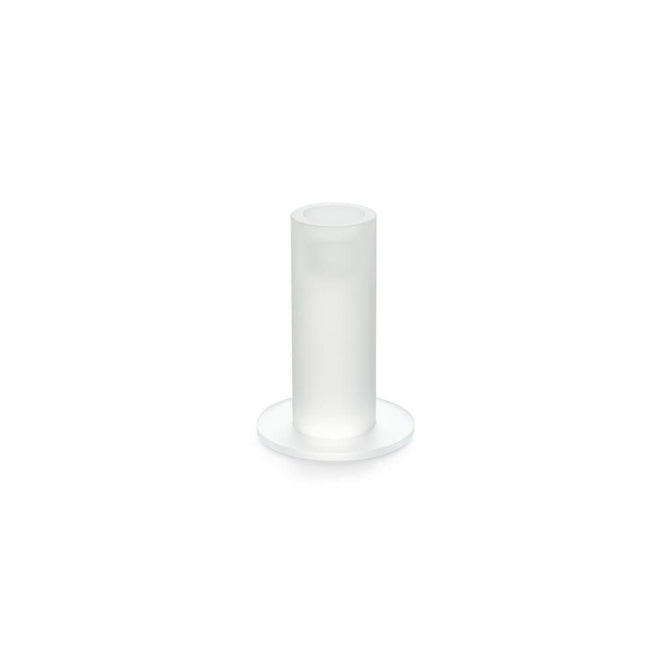 Kerzenhalter aus Glas, 11 cm, frosted Icicle - Elegante Dekoration | Packung (1 Stück)