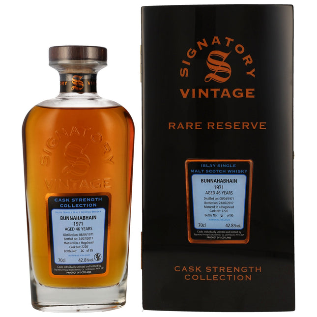 Bunnahabhain 46 1971/2017 - Signatory Vintage Rare Reserve - Hogshead #2226