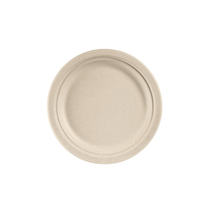 Teller ø 22 cm Braun - uncoated  Braun Bagasse Ø220 | Packung (50 Stück)