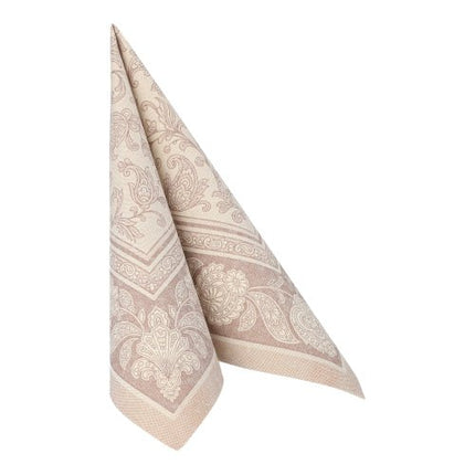 PAPSTAR 50 Servietten "ROYAL Collection" 1/4-Falz 40 x 40 cm mocca