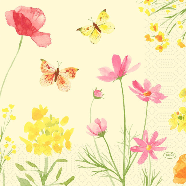 Servietten 33x33 cm, Poppy Field Design | Packung (50 Stück)