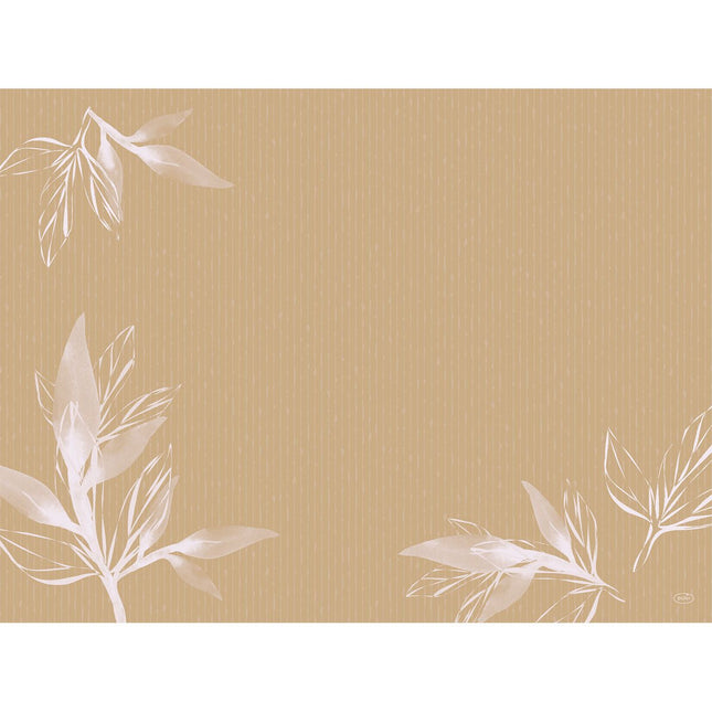 Papier-Tischsets 30x40 cm Eco Leaves - Umweltfreundliches Design | Packung (250 Stück)