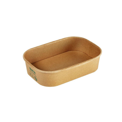 Kartonbox BRICK MEDIUM 500 ml  Braun Karton FSC/PLA 171x120x43 | Packung (50 Stück)