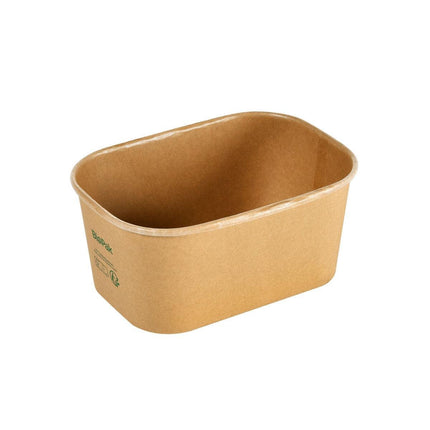 Kartonbox BRICK MEDIUM 1000 ml  Braun Karton FSC/PLA 171x120x77 | Packung (50 Stück)