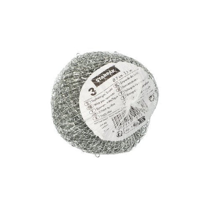 Starpak 3 Topfreiniger, Draht Ø 7 cm · 2 cm , kratzend | Netz (3 Stück)