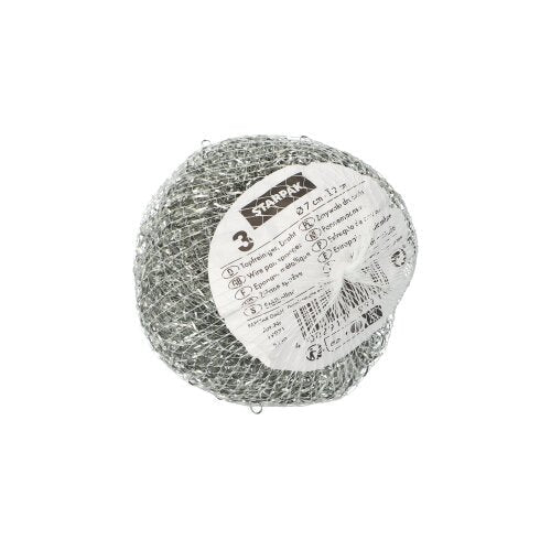 Starpak 3 Topfreiniger, Draht Ø 7 cm · 2 cm , kratzend | Netz (3 Stück)