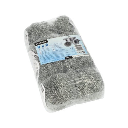 Starpak 3 Topfreiniger, Draht Ø 7 cm · 2 cm , kratzend | Netz (3 Stück)