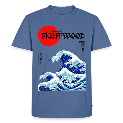 Fightwood® Fightwithstyle Big Waves Premium T-Shirt für Männer – Nachhaltig & Fair
