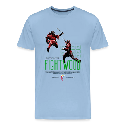 Fightwood Premium T-Shirt – Escrima | Kali | Arnis – Männer Shirt in Hell