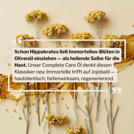 complete care 003 | Pflegeöl für Gesicht, Körper, Haar | sanft mit Jojoba + Immortelle