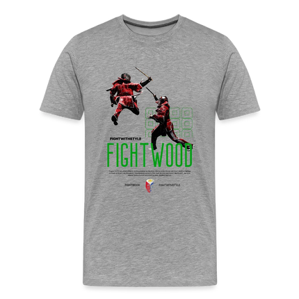 Fightwood Premium T-Shirt – Escrima | Kali | Arnis – Männer Shirt in Hell
