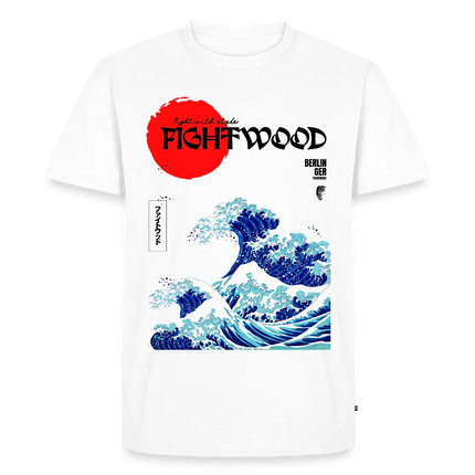 Fightwood® Fightwithstyle Big Waves Premium T-Shirt für Männer – Nachhaltig & Fair