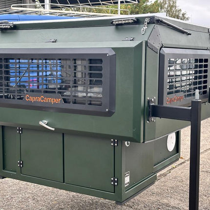 Capra Camper Offroad – Pickup-Wohnkabine Vollausstattung in Grün – Ansicht 3
