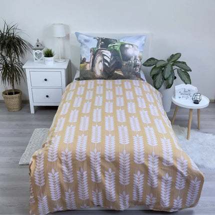 Traktor Bettwäsche - weiche Baumwolle 140x200 cm Kissen und Decke