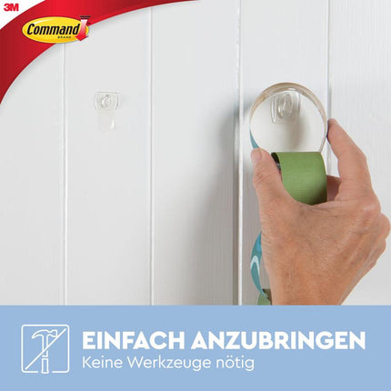 Command™ Mini-Haken, transparent, mit transparenten Strips, 17006CLR | Packung (1 Stück)