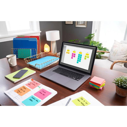 Post-it® Notes, Poptimistic Collection, 38 mm x 51 mm, 100 Blatt/Block, 12 Blöcke/Packung, Kartonverpackung, 100% PEFC, SGSCH-PEFC-COC-110078 | Packung (1 Stück)