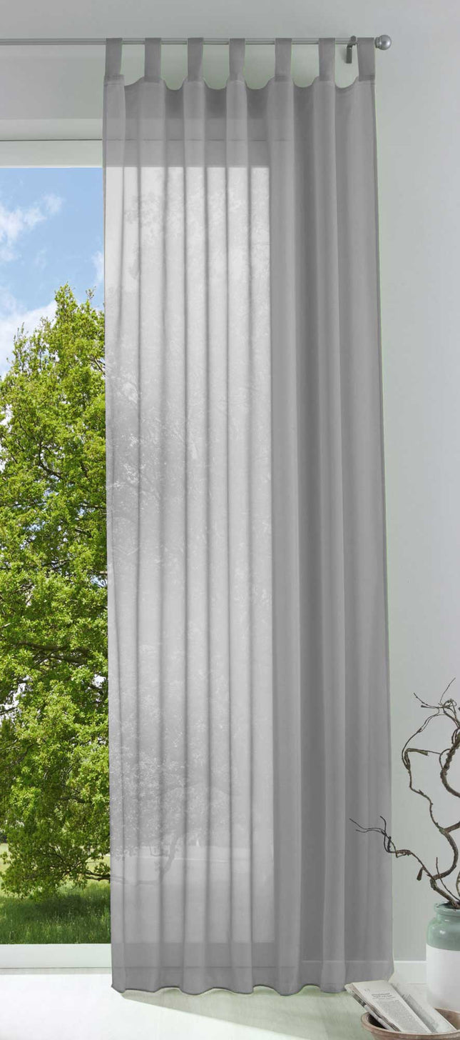 1er-Pack Gardine Transparent Vorhang Wohnzimmer Voile Schlaufenschal 202076