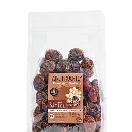 1kg Bio Dattel Barhi 'Honigball' mit Stein