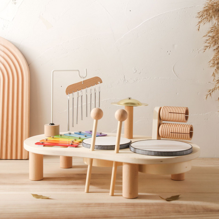 7-in-1-Babytrommel mit Tisch für Kinder - Musikalische Erziehung