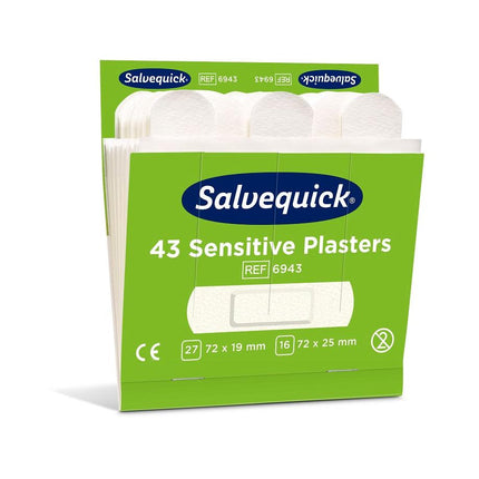 Sensitive plaster, 43 stk./nachfüllung (vlies) | Packung (6 Stück)