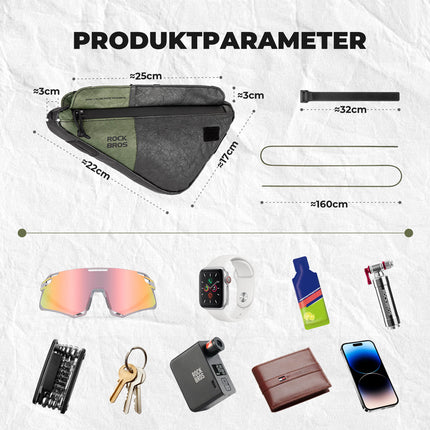 2 - in - 1 Rahmentasche Wasserabweisend mit Schultergurt 0.7L (Fahrradtaschen) kaufen bei Linkreich – Jetzt entdecken!