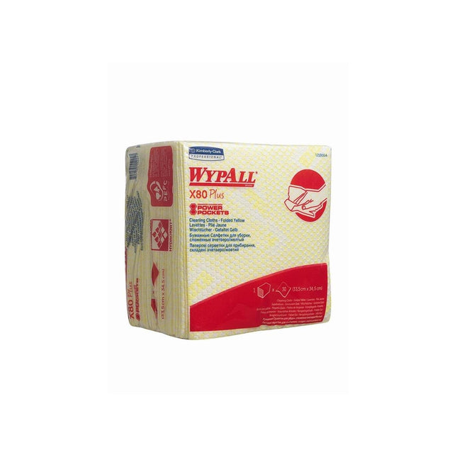 WypAll® X80 Plus Critical Clean - Interfold / Gelb - 8 Bags  x 30 Sheets | Karton (8 Beutel)