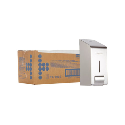 Kimberly-Clark Professional™ Spender für Waschlotionen - Kassette / Edelstahl /1 Ltr - 1 Dispenser | Karton (1 Spender)