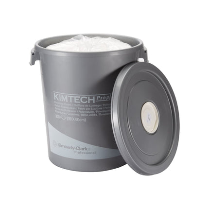 Kimtech® Poliertücher - Spendereimer / Weiß - 1 Bucket  x 300 Sheets | Karton (1 Spendereimer)