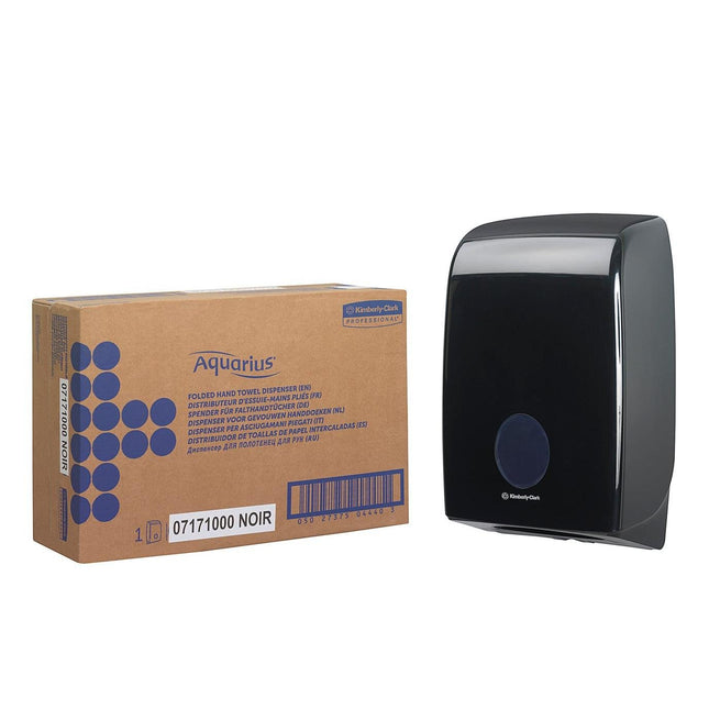 Aquarius™ Spender für gefaltete Handtücher - Interfold / Schwarz - 1 Dispenser | Karton (1 Spender)
