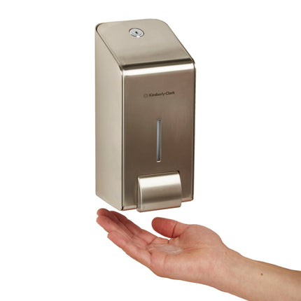 Kimberly-Clark Professional™ Spender für Waschlotionen - Kassette / Edelstahl /1 Ltr - 1 Dispenser | Karton (1 Spender)