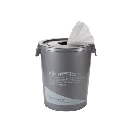 Kimtech® Poliertücher - Spendereimer / Weiß - 1 Bucket  x 300 Sheets | Karton (1 Spendereimer)
