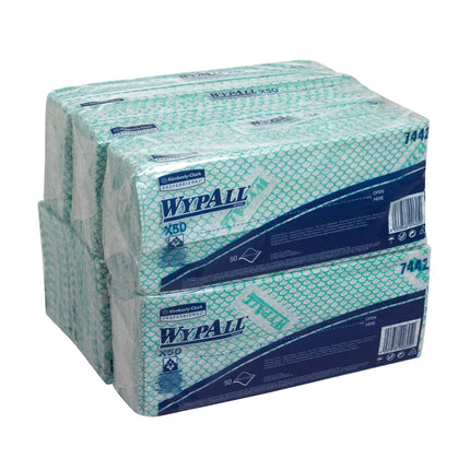 WypAll® X50 Critical Clean - Interfold / Grün - 6 Bags  x 50 Sheets | Karton (6 Beutel)