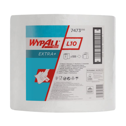 WypAll® L10 EXTRA+ Wischtücher - Großrolle / 38.00 cm x 23.50 cm