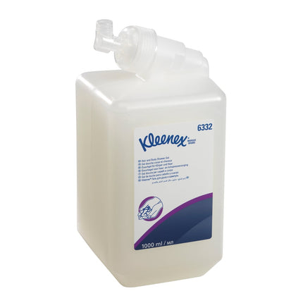 Kleenex® Haar- und Körpershampoo - Kassette / Weiß /1 Ltr - 6 Cassettes | Karton (6 Kartuschen)
