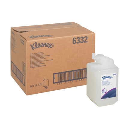 Kleenex® Haar- und Körpershampoo - Kassette / Weiß /1 Ltr - 6 Cassettes | Karton (6 Kartuschen)