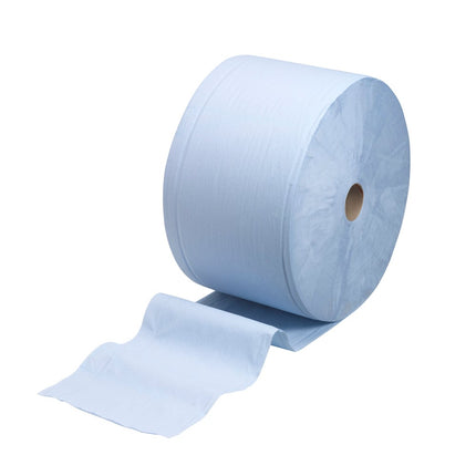 WypAll® L30 Papierwischtuch für industrielle Reinigungsaufgaben - Großrolle / Blau - 1 Roll  x 750 Sheets | Karton (1 Rolle)