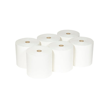 Scott® ESSENTIAL™ Handtücher - Rolle / Weiß - 6 Rolls  x 1 Sheet | Karton (6 Rollen)