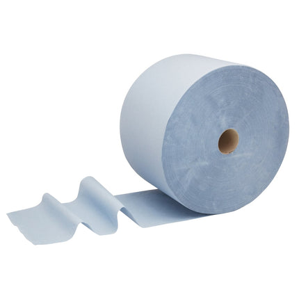WypAll® L20 Papierwischtuch für Instandhaltungsarbeiten - Großrolle - Extra breit / Blau - 1 Roll  x 1000 Sheets | Karton (1 Rolle)