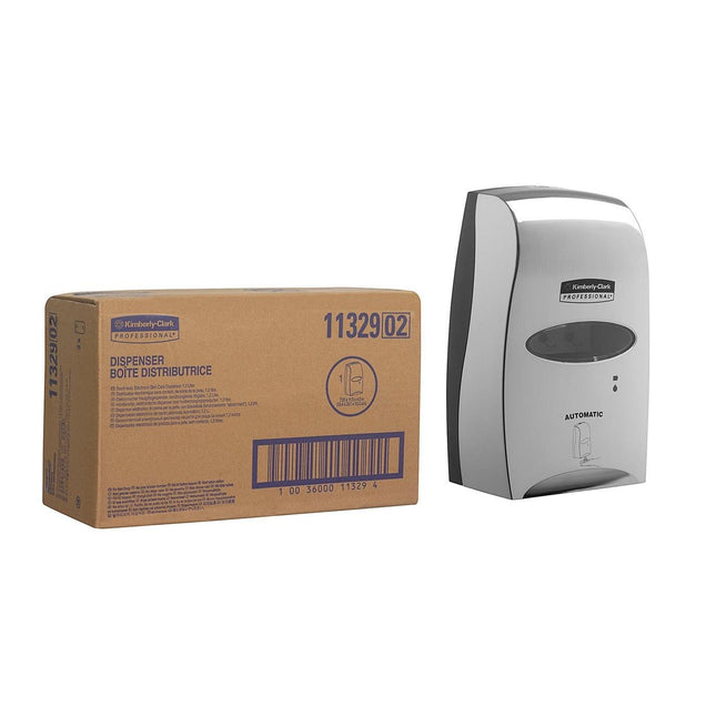 Kimberly-Clark Professional™ Elektronischer Hautpflegespender, berührungslose Abgabe - Kassette / Verchromt /1.2 Ltr - 1 Dispenser | Karton (1 Spender)