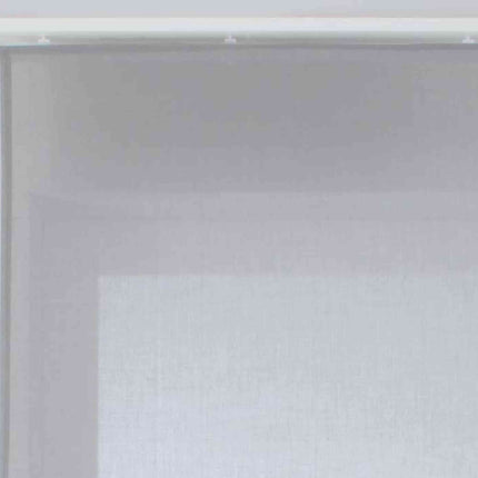 2er Set Schiebegardinen »Nizza« Baumwoll-Voile Halbvoile Transparent Flächenvorhang mit Paneelwagen und Beschwerungsstange 2019032-2