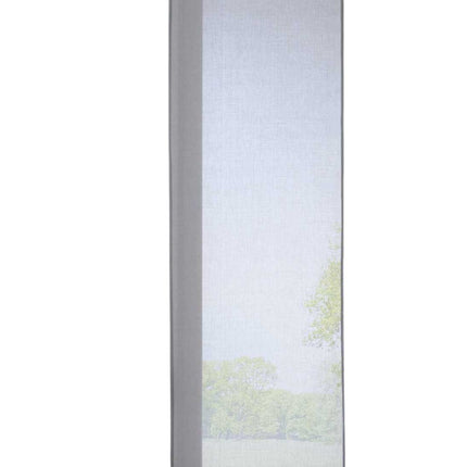 Schiebegardine »Nizza« Baumwoll-Voile Halbvoile Transparent Flächenvorhang mit Paneelwagen und Beschwerungsstange 2019032