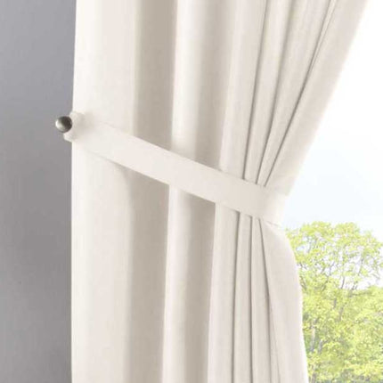 Vorhang Verdeckte Schlaufen Cationic »JENA« Blickdicht Leinen Optik Gardine Meliert Gardinenband mit Raffhalter  2019037