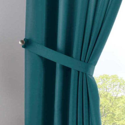 Vorhang Verdeckte Schlaufen Cationic »JENA« Blickdicht Leinen Optik Gardine Meliert Gardinenband mit Raffhalter  2019037