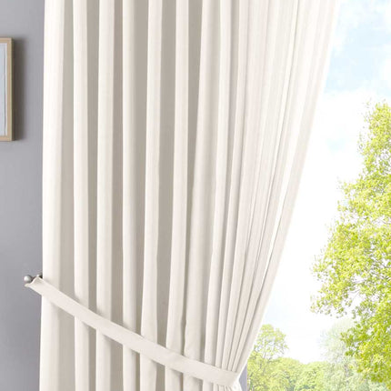Vorhang Verdeckte Schlaufen Cationic »JENA« Blickdicht Leinen Optik Gardine Meliert Gardinenband mit Raffhalter  2019037