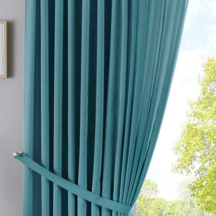 Vorhang Verdeckte Schlaufen Cationic »JENA« Blickdicht Leinen Optik Gardine Meliert Gardinenband mit Raffhalter  2019037